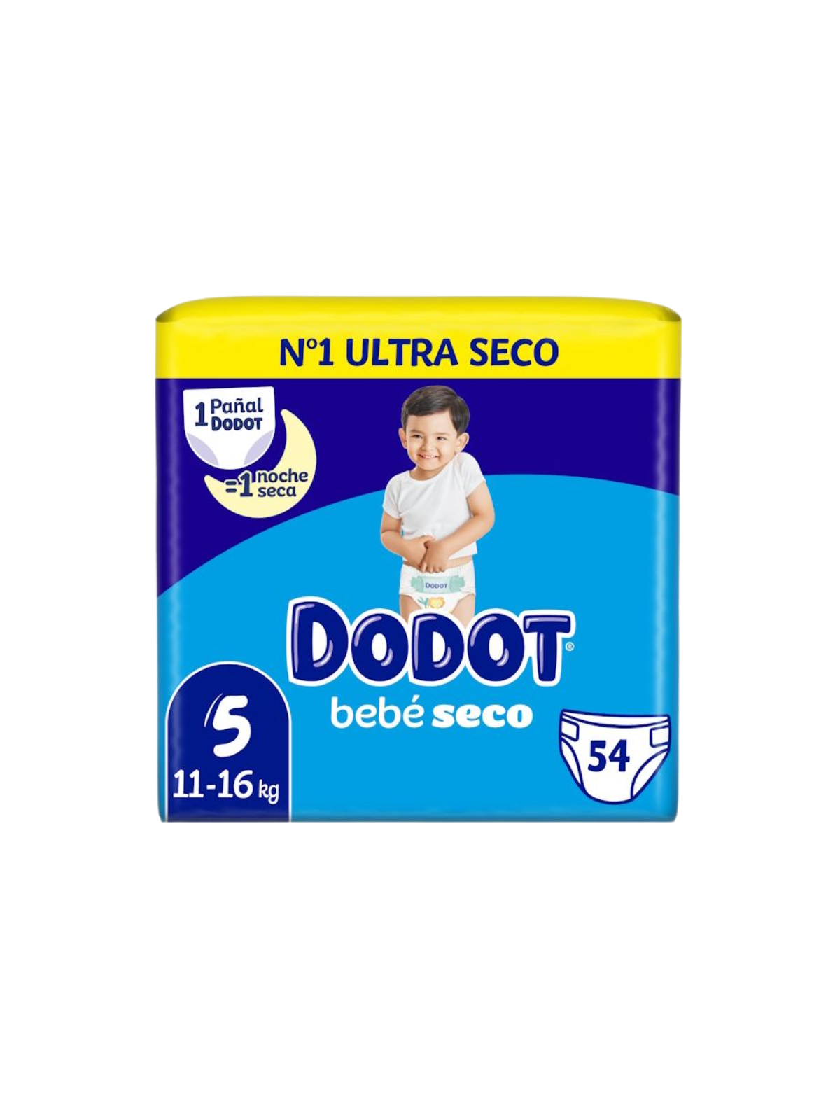 Dodot bebé seco talla 5 54 unidades