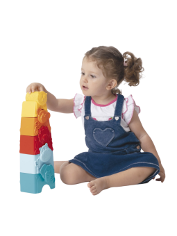 CHICCO TORRE APILABLE 2 EN 1 10 PIEZAS
