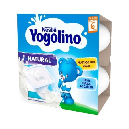 Nestlé yogolino sabor natural sin azúcar 100g 4 tarrinas