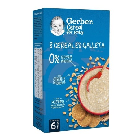 Gerber 8 Cereales Con Galleta 2 Envases 475 g