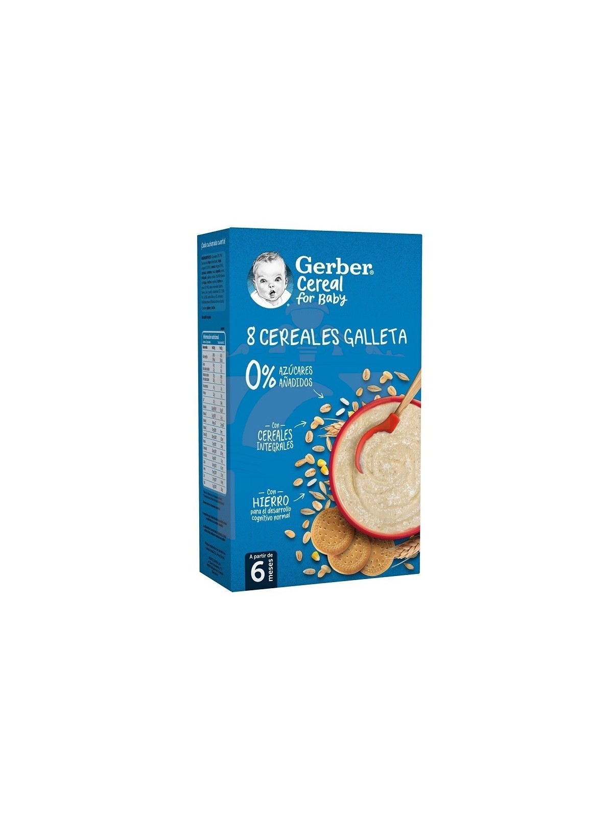 Gerber 8 Cereales Con Galleta 2 Envases 475 g