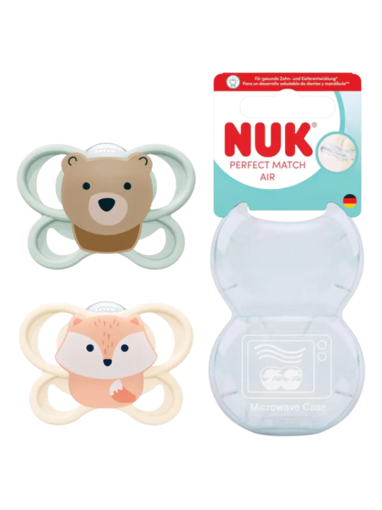 NUK chupete perfect match air 0 - 6 meses 2 unidades