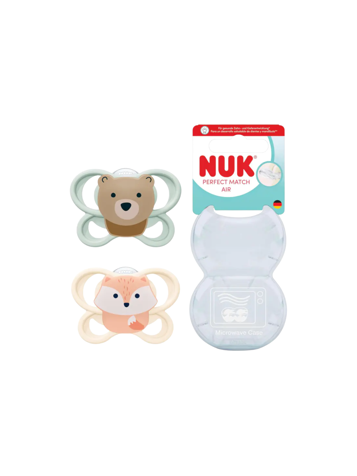 NUK chupete perfect match air 0 - 6 meses 2 unidades