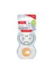 NUK CHUPETE SILICONA  SPACE 18 - 36 MESES 2 UNIDADES ZEBRA