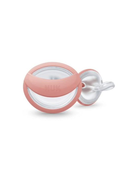 Nuk Chupete perfect matach Silicona (Mommy Feel) 0-6 Meses 2 Unidades Rosa y Beige