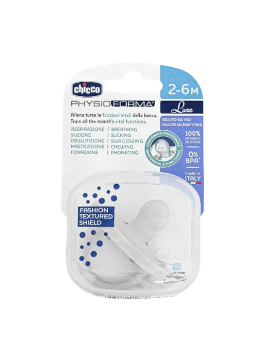 Chicco Chupete silicona physioforma luxe 2 - 6 meses 1 unidad gris