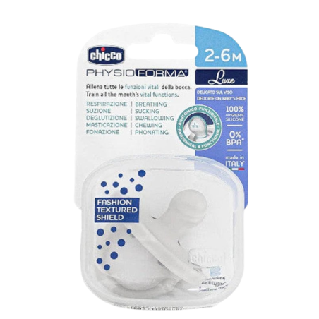 Chicco Chupete silicona physioforma luxe 2 - 6 meses 1 unidad gris