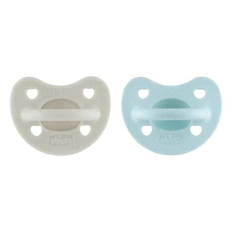 Chicco Chupete silicona physioforma luxe  6 - 16 meses 2 unidades gris-azul