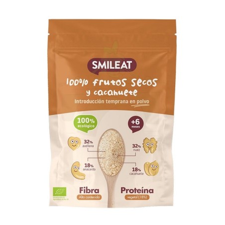 Smileat Mix De Frutos Secos Y Cacahuete Polvo 200 gr