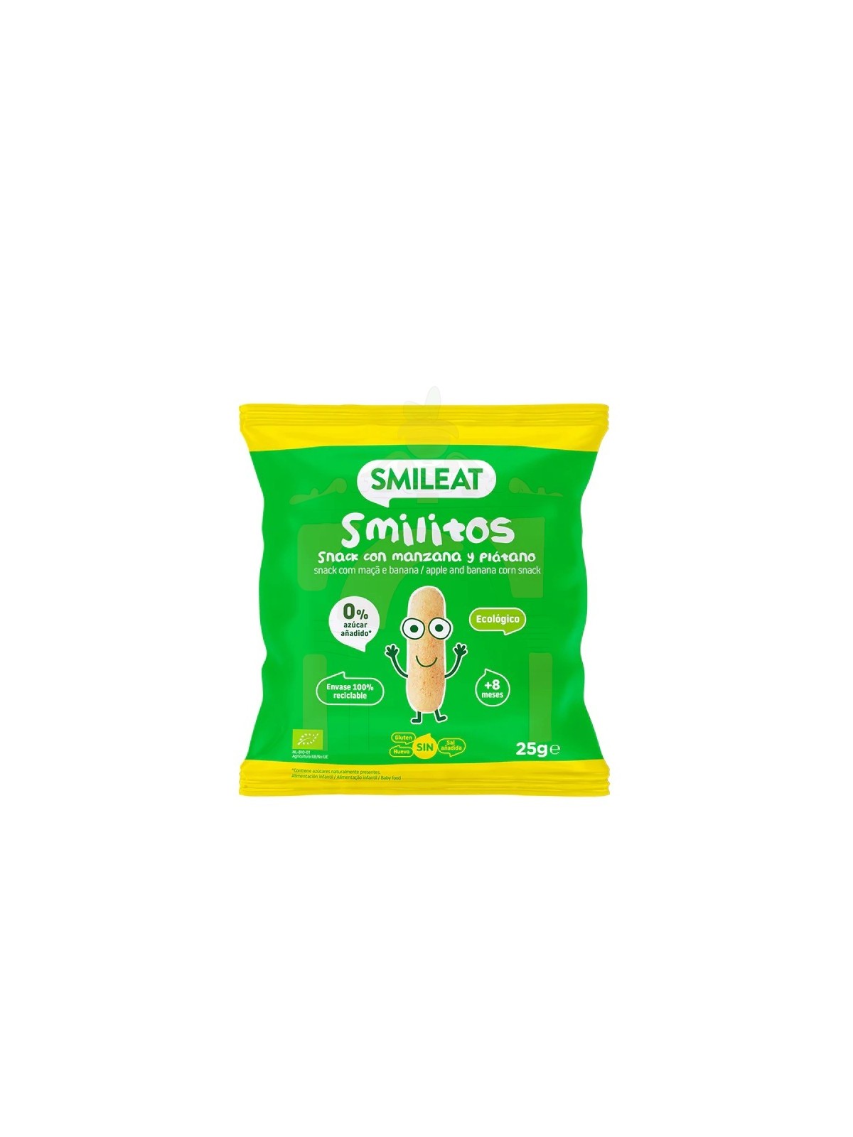 Smilitos Snack De Manzana Y Plátano 25 g