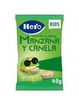 Hero Kids Tortitas Arroz Manzana y Canela 40g