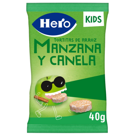 Hero Kids Tortitas Arroz Manzana y Canela 40g