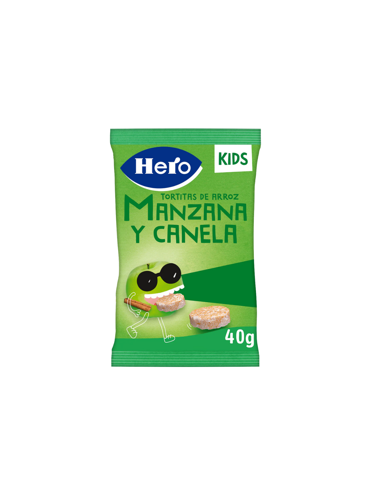 Hero Kids Tortitas Arroz Manzana y Canela 40g