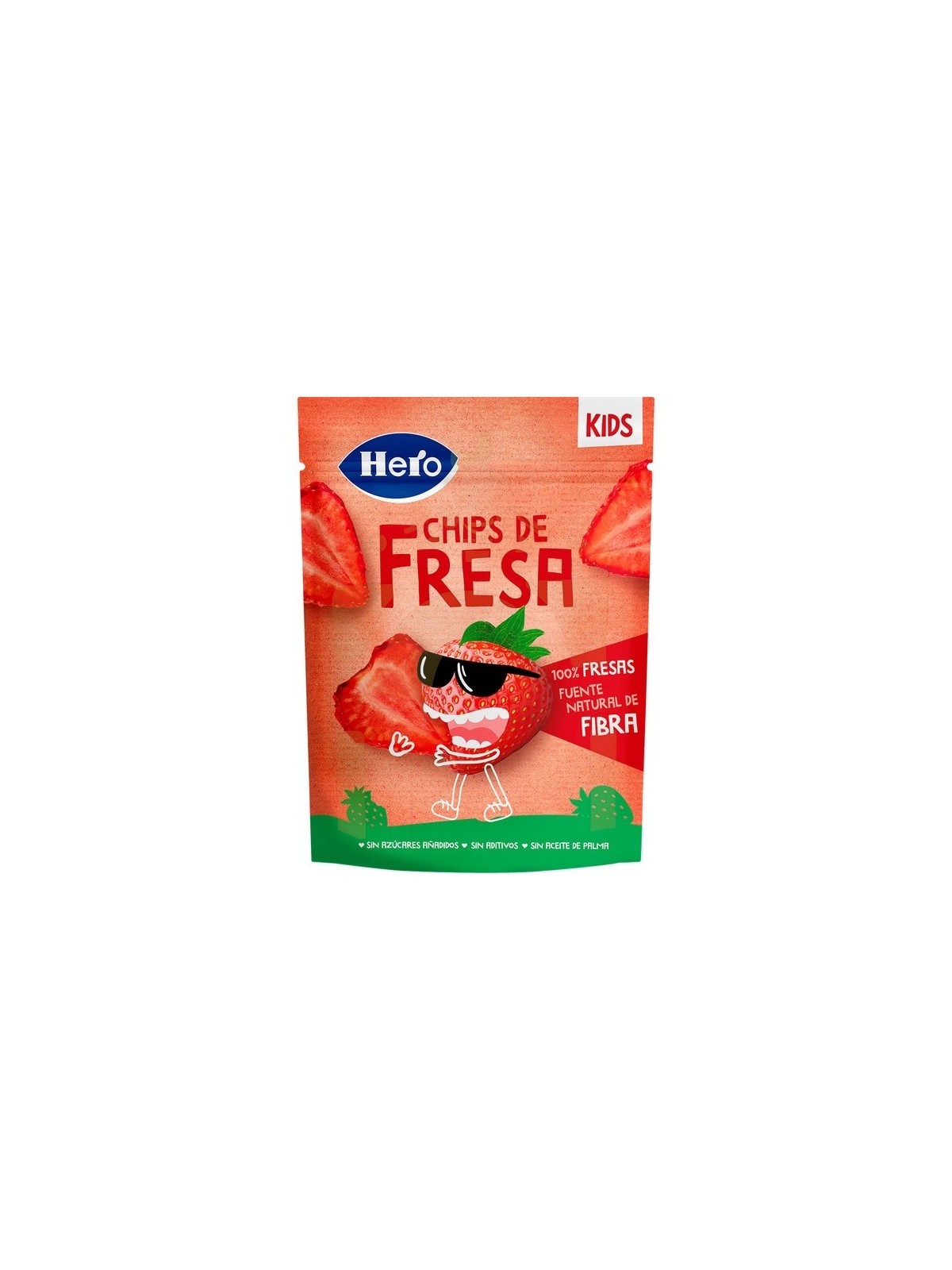 Hero Kids Chips de Fresa 12 gr