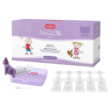 Nebianax 3% Kit 20 viales y Nebulizador Spray-Sol