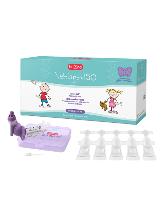 Nebianax ISO Kit 20 20 viales y Nebulizador Spray-Sol