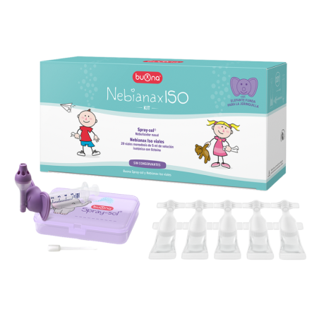 Nebianax ISO Kit 20 20 viales y Nebulizador Spray-Sol