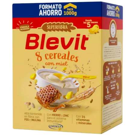 Blevit Superfibra 8 Cereales con Miel 1000 gr