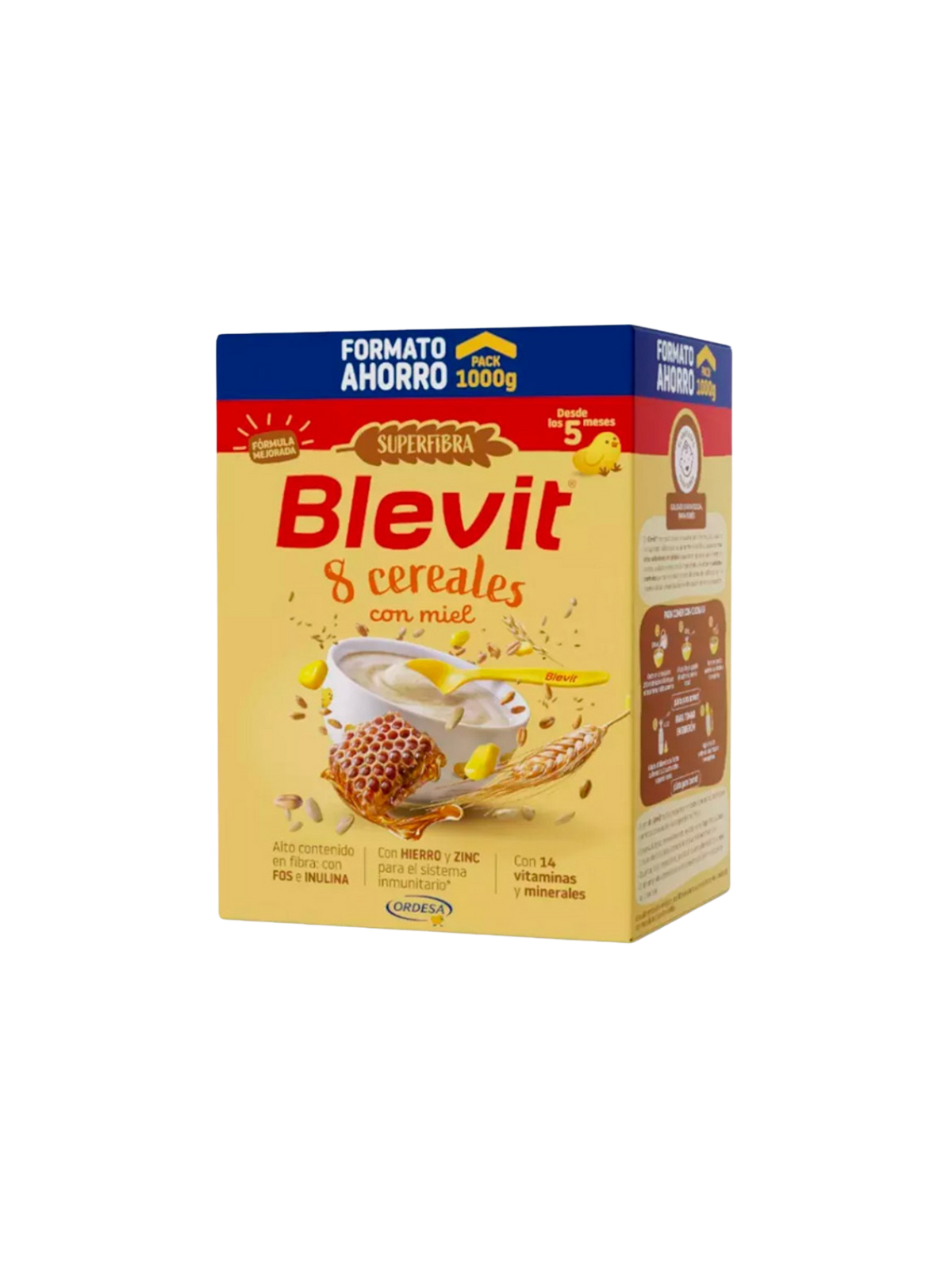 Blevit Superfibra 8 Cereales con Miel 1000 gr