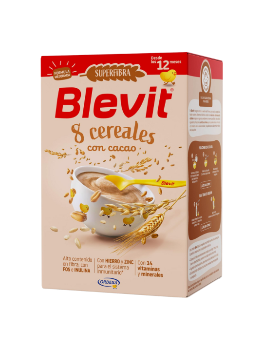 Blevit Superfibra 8 Cereales con Cacao 500 gr