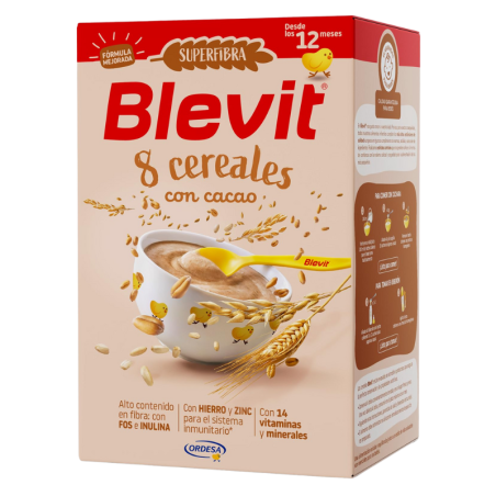 Blevit Superfibra 8 Cereales con Cacao 500 gr