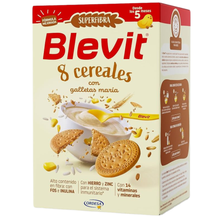 Blevit Superfibra 8 Cereales con Galleta María 500 gr