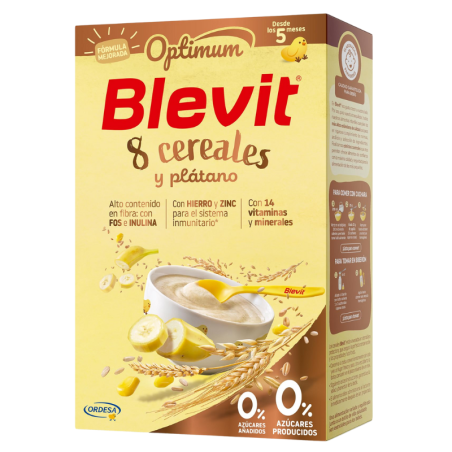 Blevit Optimum 8 Cereales y Plátano 250 gr