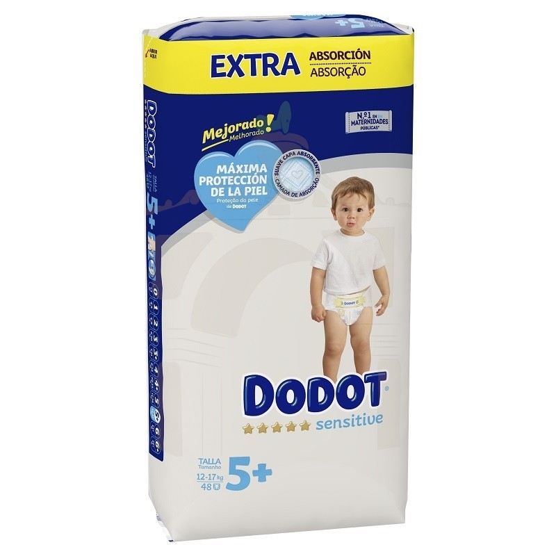 ✓ Comprar Pañal Infantil Dodot Pro Sensitive + T- 1 (de 2 a 5kg
