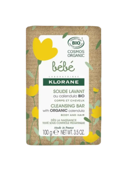 Klorane Bebé Jabón Sólido Limpiador a la Caléndula Bio 100 gr