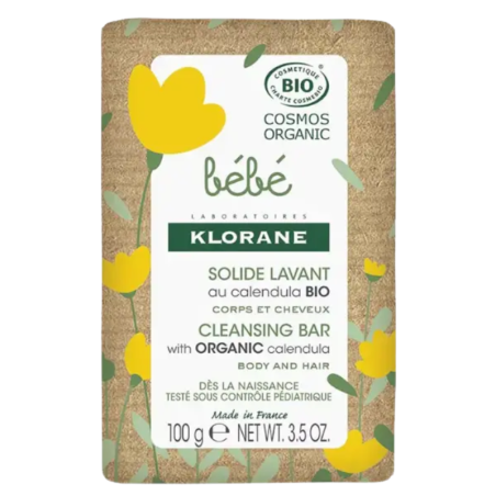 Klorane Bebé Jabón Sólido Limpiador a la Caléndula Bio 100 gr