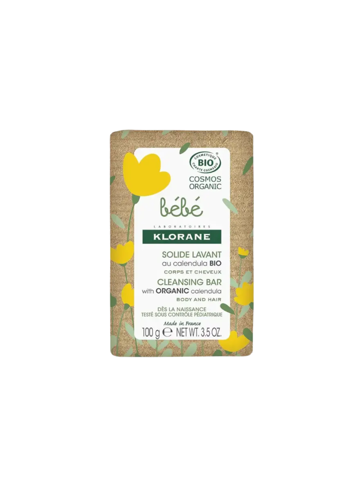Klorane Bebé Jabón Sólido Limpiador a la Caléndula Bio 100 gr