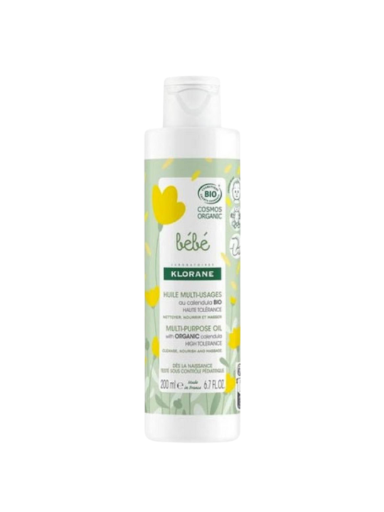 Klorane Bebé Aceite Multiusos a la Caléndula Bio 200 ml