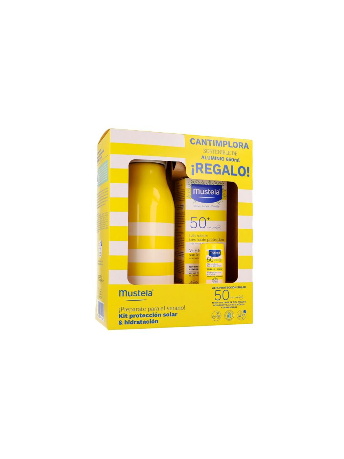 Mustela pack solar leche solar 100ml + stick solar 9ml