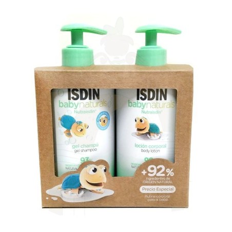 ISDIN BABY NATURALS PACK DE BAÑO LOCION Y GEL 400 ML