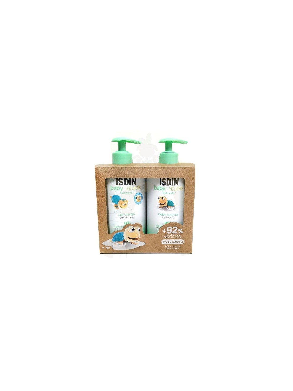 ISDIN BABY NATURALS PACK DE BAÑO LOCION Y GEL 400 ML