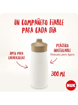 Nuk bibe mini-me sip +9 meses 1 unidad  300 ml rosa mariposa