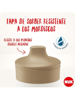 Nuk bibe mini-me sip +9 meses 1 unidad  300 ml rosa mariposa