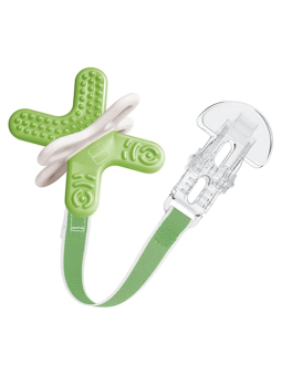 MAM mordedor verde mini bite & relax phase 2 con broche