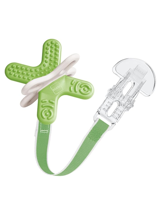 MAM mordedor verde mini bite & relax phase 2 con broche