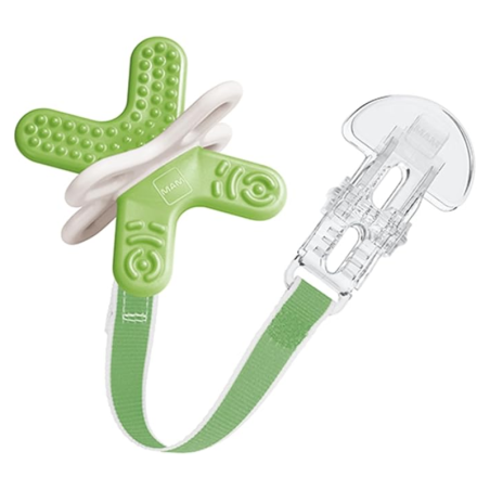 MAM mordedor verde mini bite & relax phase 2 con broche