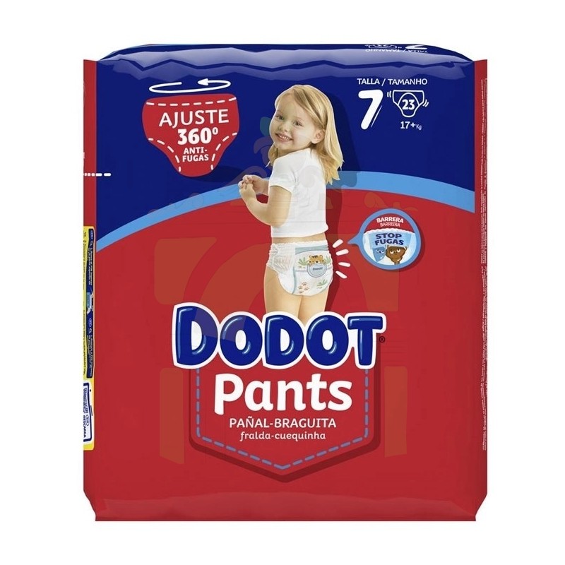 Pants pañal & braguita unisex de +17 kg talla 7 paquete 23 unidades · DODOT  · Supermercado El Corte Inglés El Corte Inglés