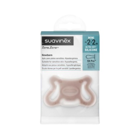 Suavinex chupete silicona fisiológico SX PRO zero-zero - 2 - 2 meses 1 unidad caramel