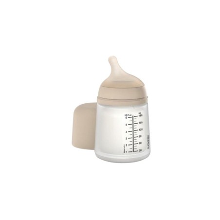 Suavinex biberón anticólico T silicona + 0 meses 1 envase 180ml talla S flujo lento color claro 02