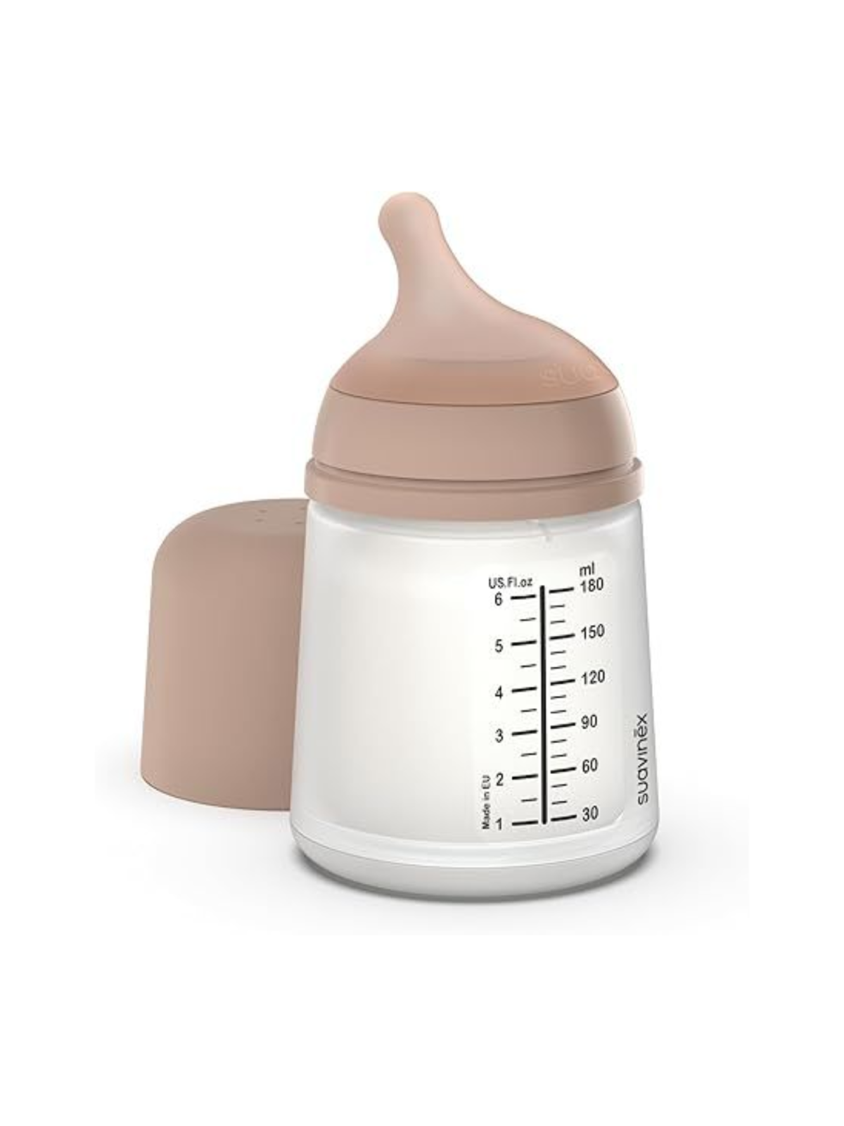 SUAVINEX BIBERON ANTICOLICO T SILICONA+ 0 MESES 1 ENVASE 180 ML TALLA S FLUJO LENTOALMOND