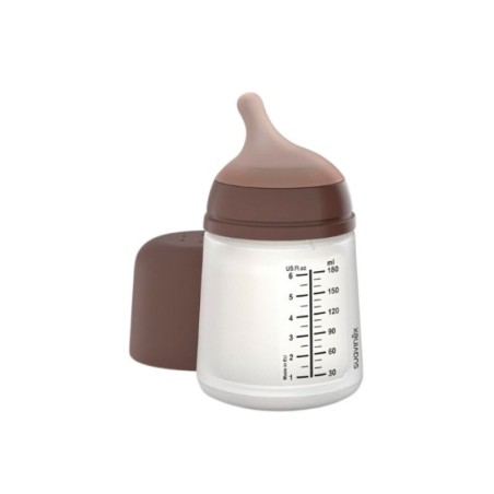 Suavinex biberón anticólico T silicona A adaptable + 0 meses 1 envase 180ml caramel