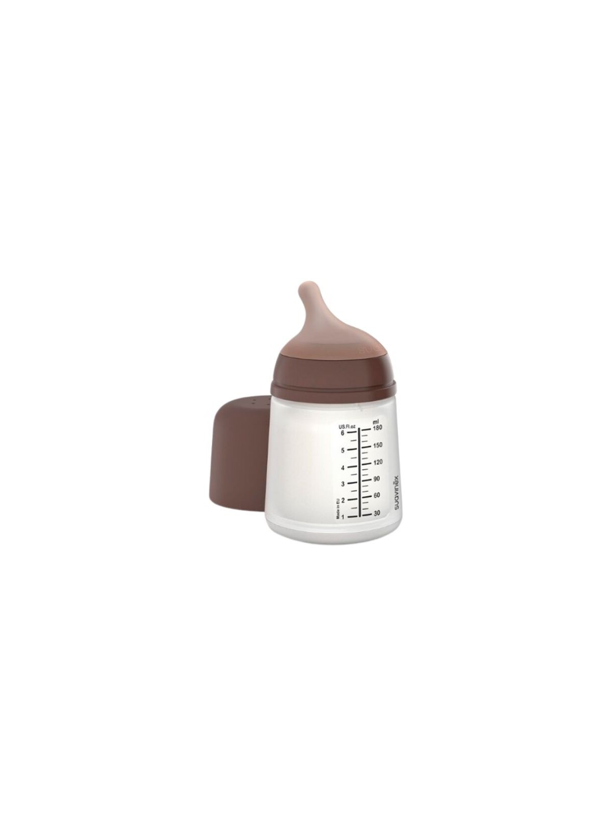 Suavinex biberón anticólico T silicona A adaptable + 0 meses 1 envase 180ml caramel