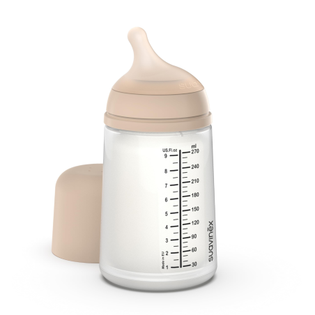 Suavinex biberón anticólico T silicona + 3 meses 1 envase 270ml talla M color claro 02
