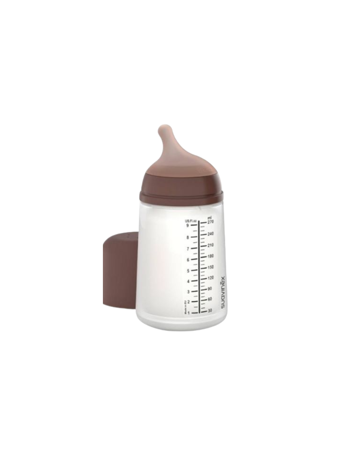 Suavinex biberón anticólico T silicona + 3 meses 1 envase 270ml talla M caramel