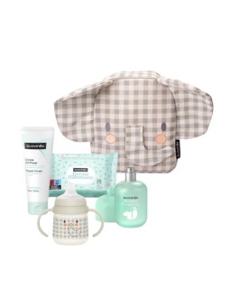 Suavinex mochila infantil elefante 1 envase crema de pañal 300ml + 1 envase baby cologne 100ml +