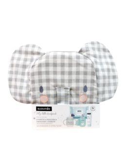 Suavinex mochila infantil elefante 1 envase crema de pañal 300ml + 1 envase baby cologne 100ml +